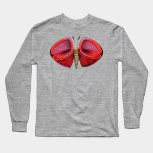 red little butterfly Long Sleeve T-Shirt